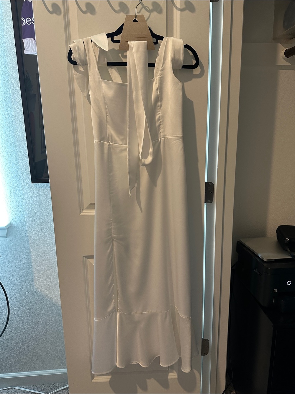 Show Me Your MuMU White Sleeveless Maxi Dress with Tie Shoulder Straps